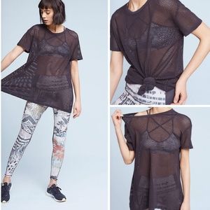 NEW Anthropologie Boone Mesh Tee